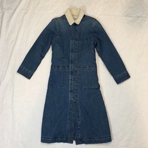 Madewell Women's Denim Coat Sherpa Lined Size S